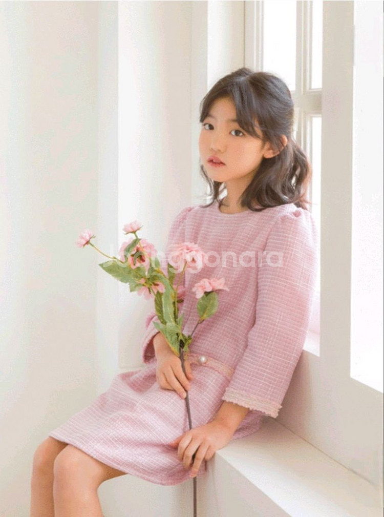 스타일노리터 여아 나쿠 트위드원피스 L(120)사이즈--0