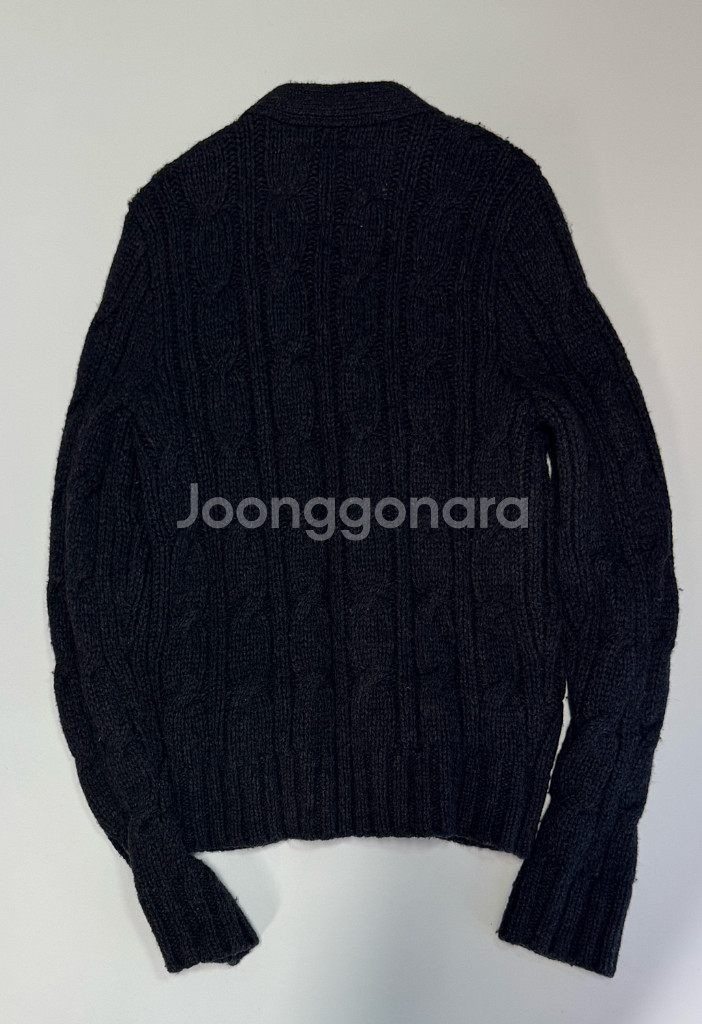 여성 아베크롬비 순록 로고 롱 니트 가디건--1