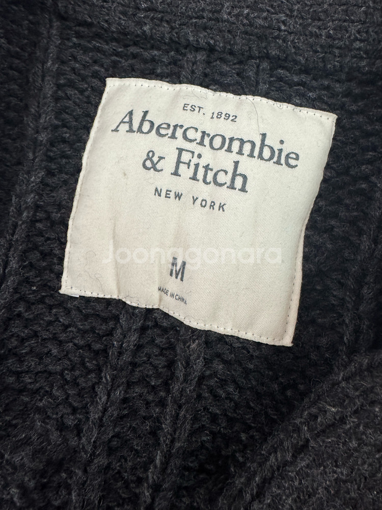 여성 아베크롬비 순록 로고 롱 니트 가디건--2