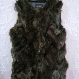 밍크 퍼 베스트