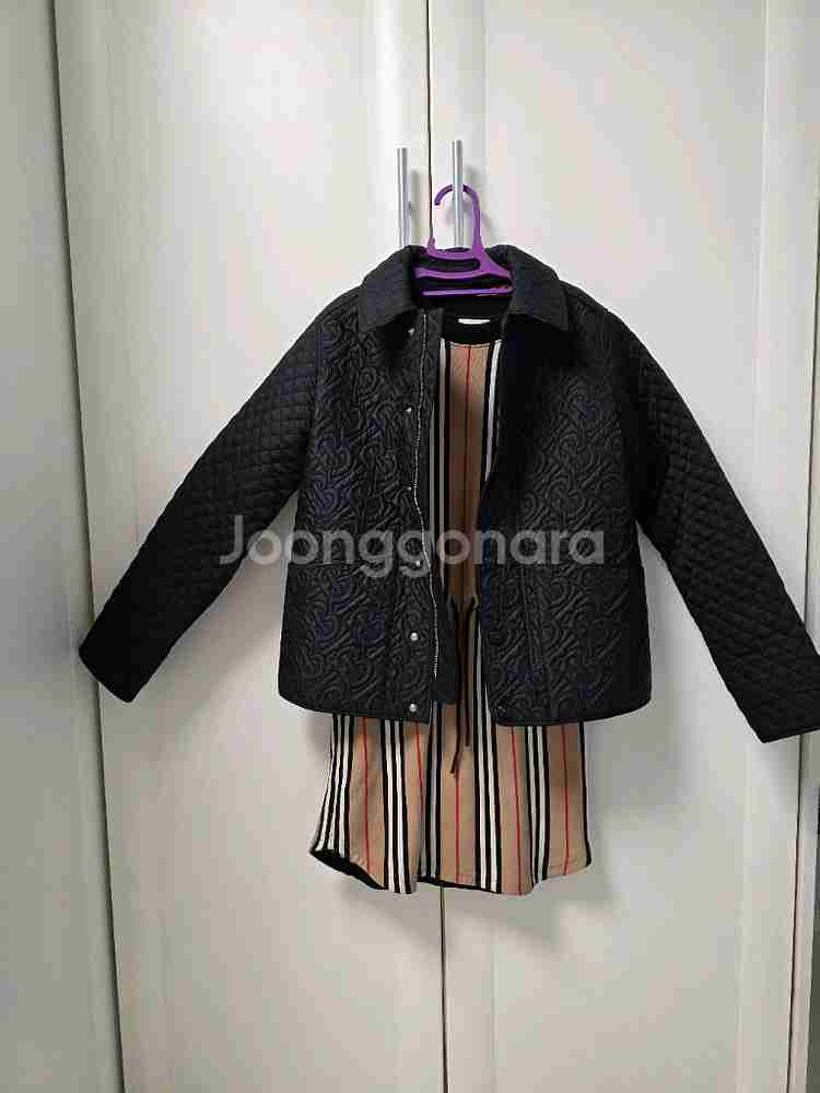 버버리 키즈 퀼팅 자켓--4