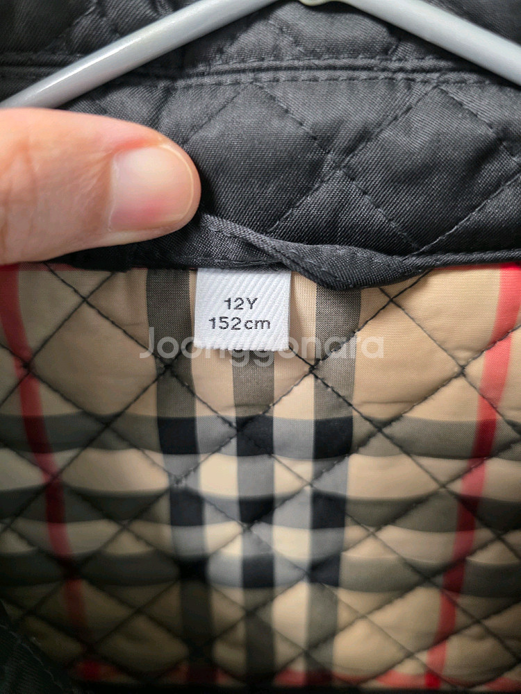 버버리 키즈 퀼팅 자켓--3