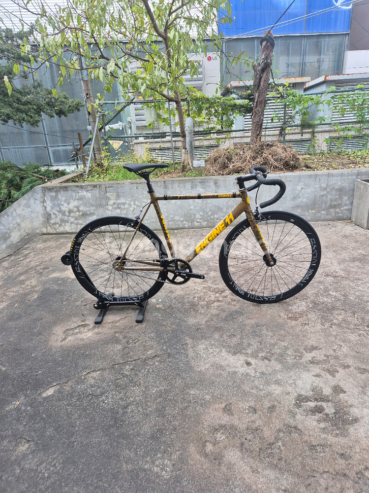 엔진11 볼텍스 머스타드 픽시 자전거 L--0