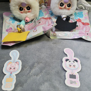 베이비쓰리 폰스트랩 지퍼백 가방 인형