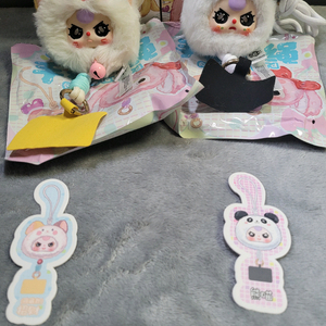 베이비쓰리 폰스트랩 지퍼백 가방 인형