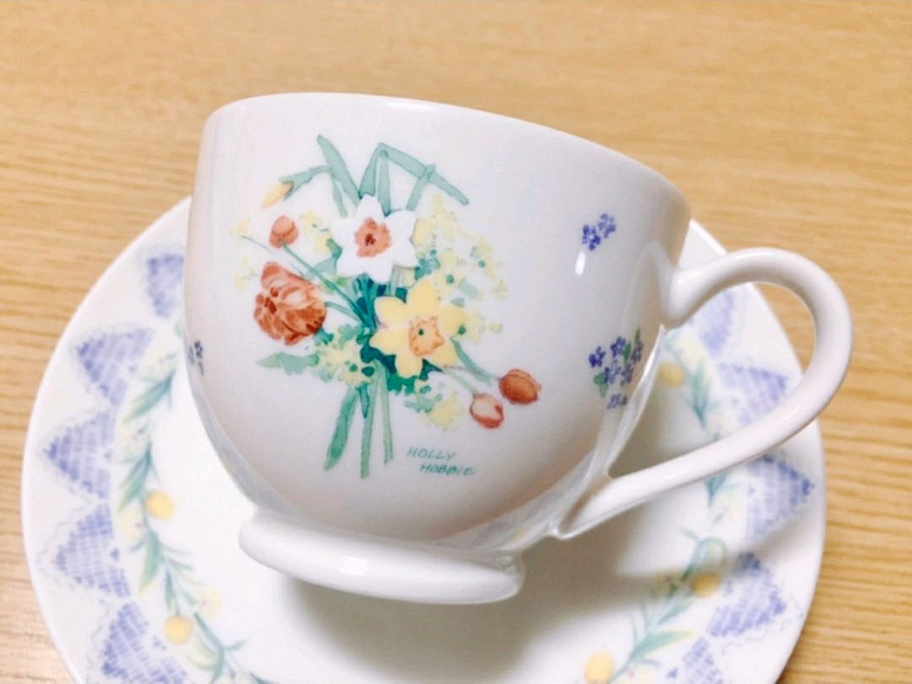 [1조 가격]일본 빈티지 야마카 홀리 하비(HOLLY HOBBIE) 찻잔 겸 커피잔--1