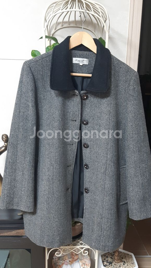 여성 울 100%코트--0