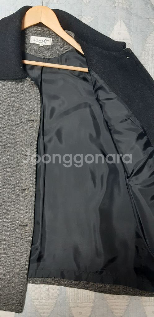 여성 울 100%코트--6