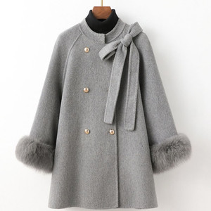 100프로울코트 폭스퍼 탈부착가능 프리사리즈 코트