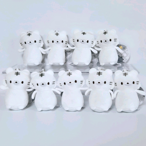 흰 호랑이 미니 인형 가방고리 키링 볼체인 백참