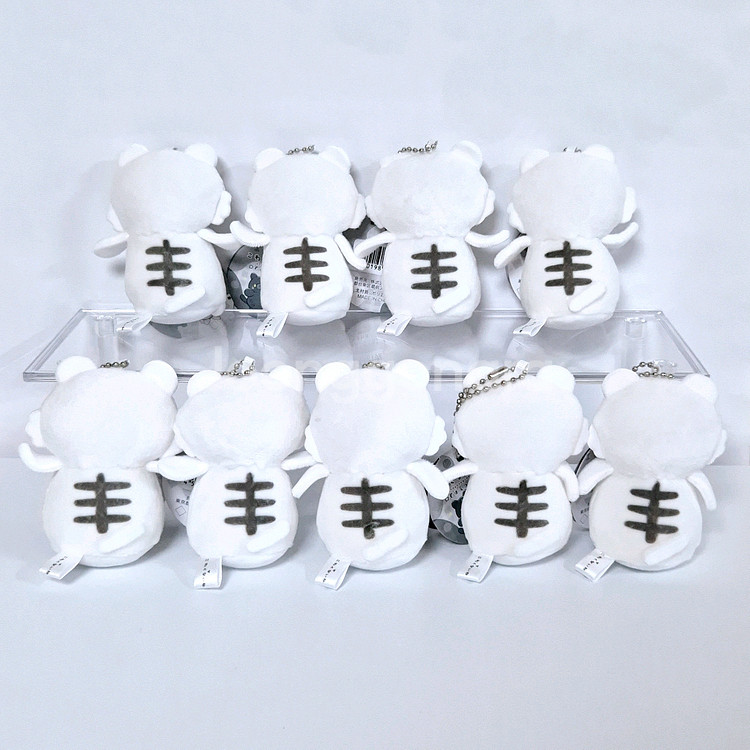 흰 호랑이 미니 인형 가방고리 키링 볼체인 백참--1