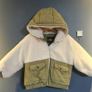 밀리밤 아동 퀼팅 후리스 점퍼 뽀글이 점퍼 110