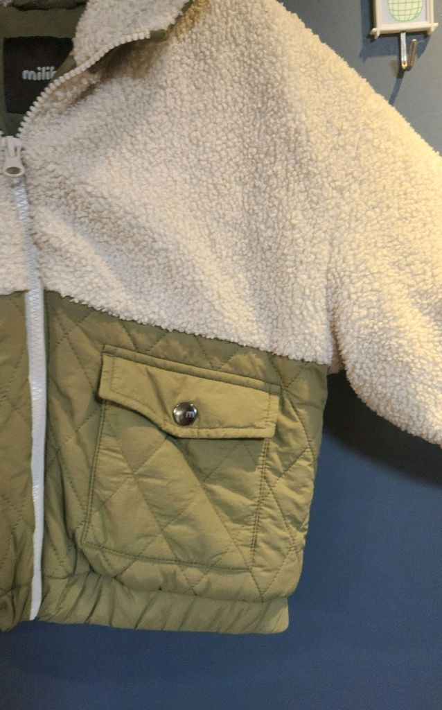 밀리밤 아동 퀼팅 후리스 점퍼 뽀글이 점퍼 110--2