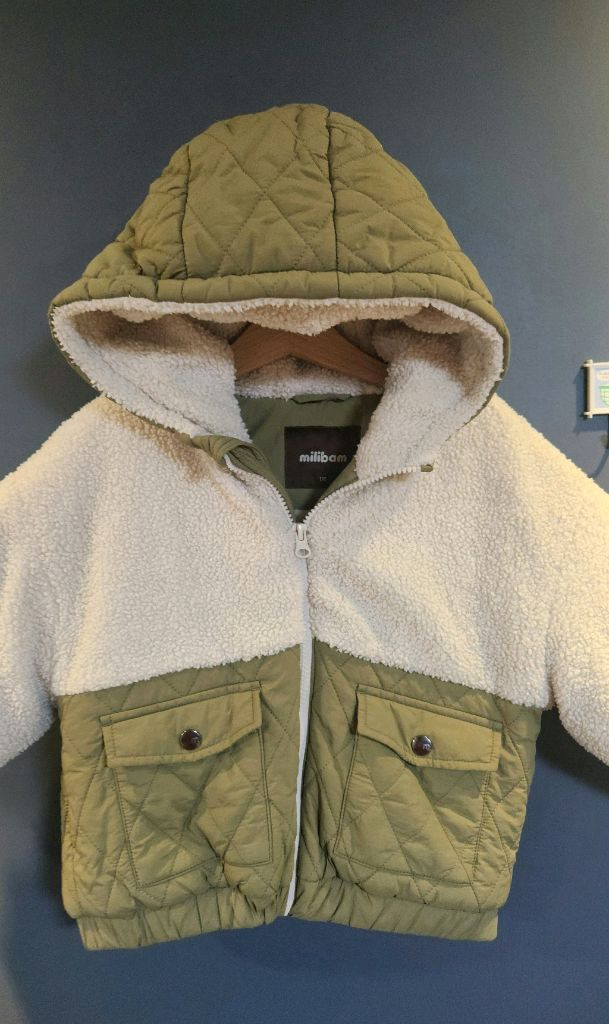 밀리밤 아동 퀼팅 후리스 점퍼 뽀글이 점퍼 110--1