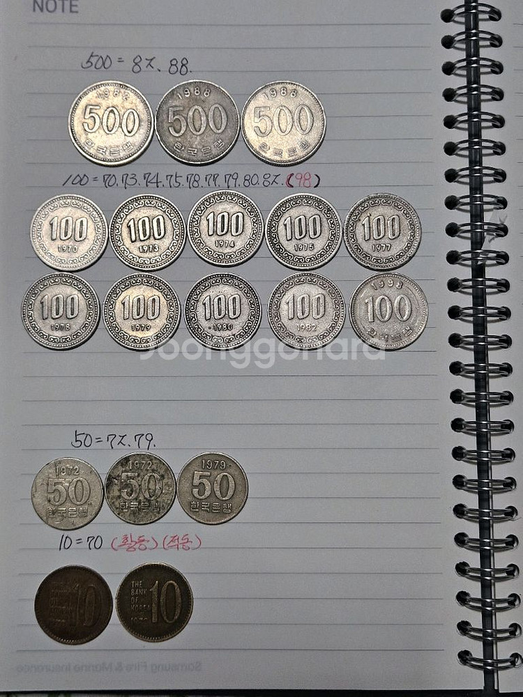 희귀년도동전--2