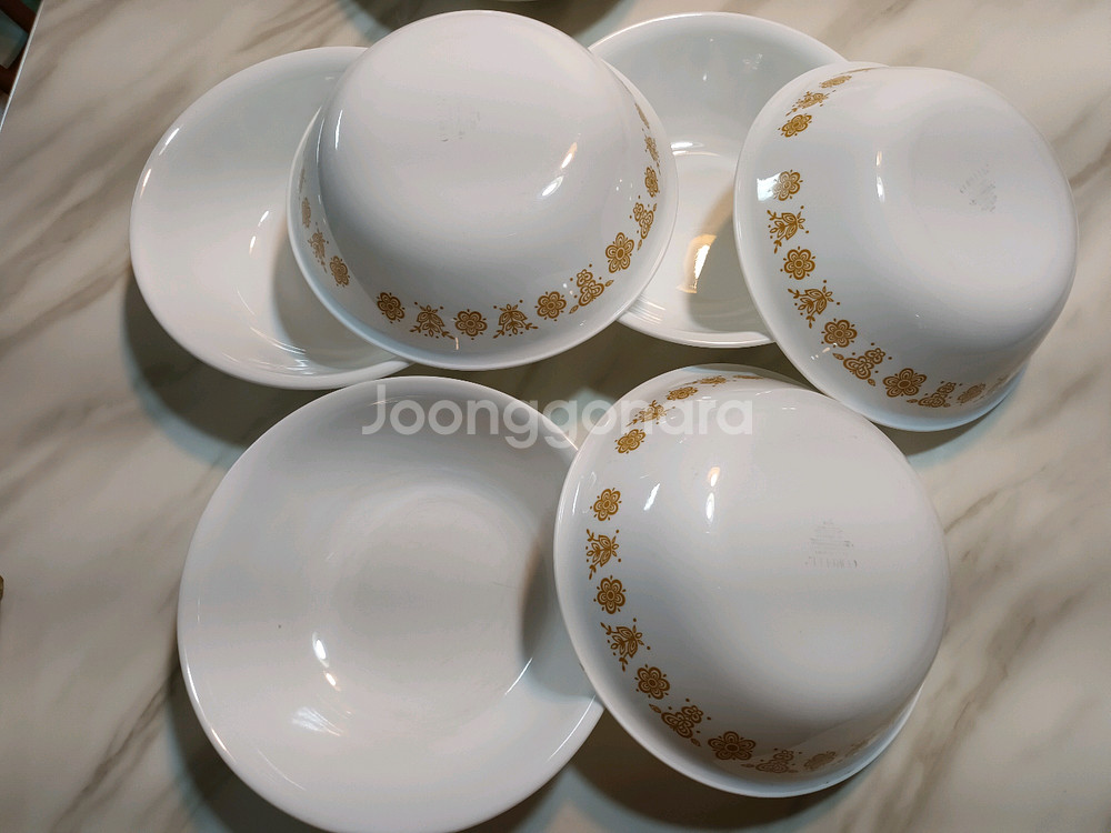 빈티지 코렐 버터플라이 냉면기 개당값--0