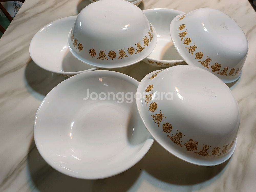 빈티지 코렐 버터플라이 냉면기 개당값--1