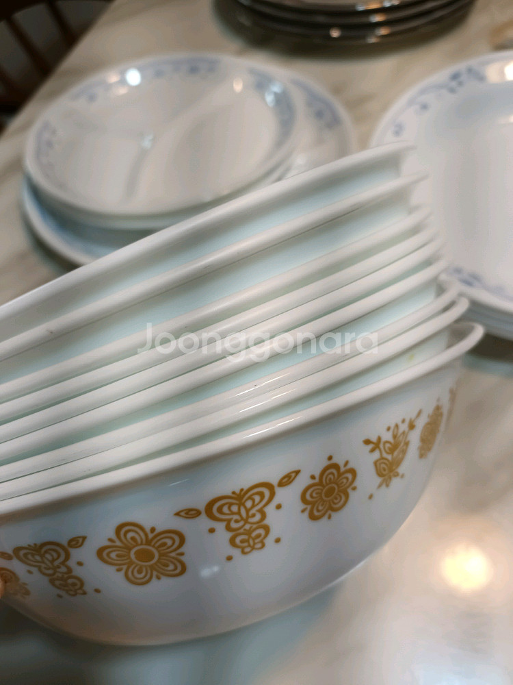 빈티지 코렐 버터플라이 냉면기 개당값--5