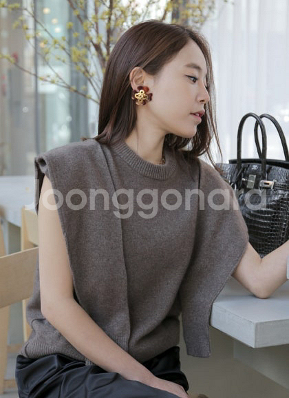 몽또또 캐시미어 숄 니트--1