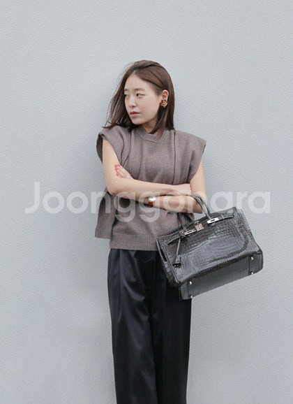 몽또또 캐시미어 숄 니트--2