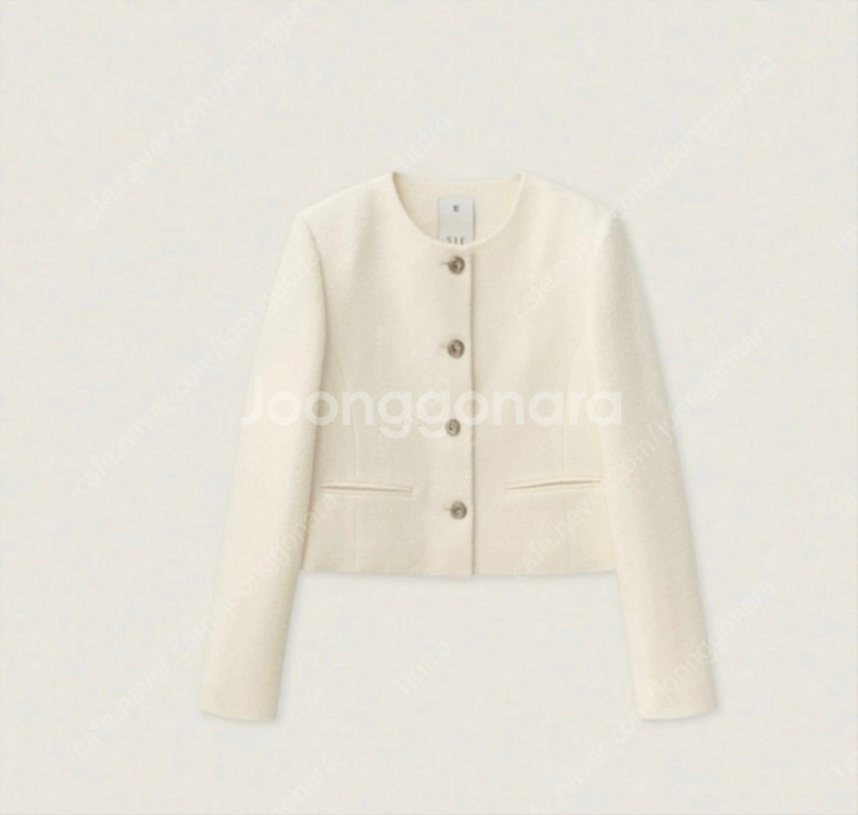 Sie 페브 트위드 자켓--0