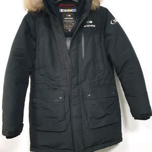 아이더 검정색 카라스 덕다운 자켓 오리털 S사이즈