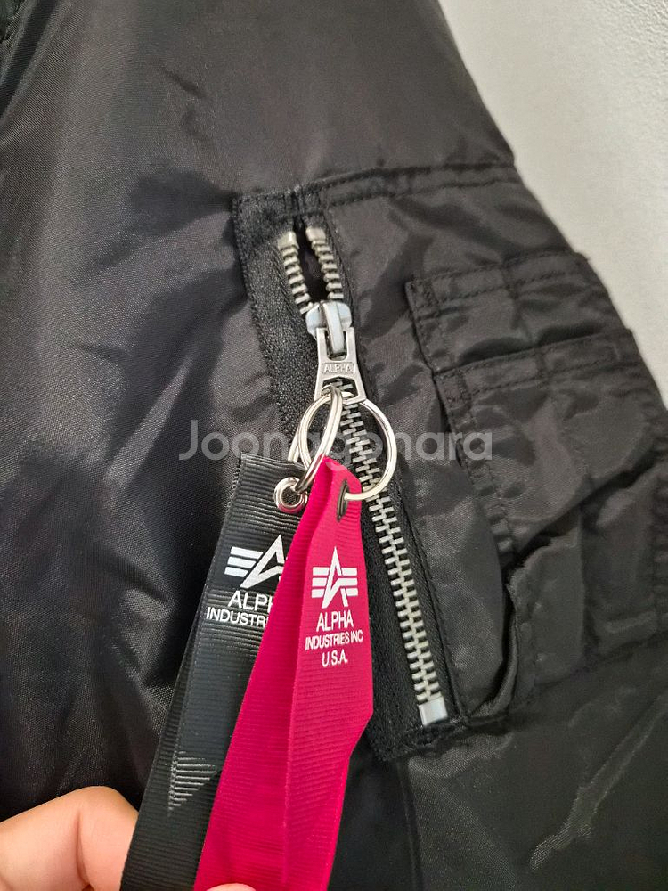 알파인더스트리 MA-1 블랙 봄버 자켓--1