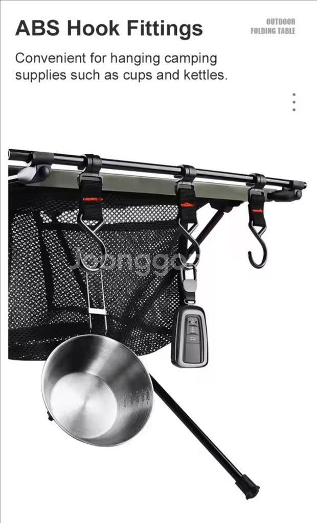 WESTTUNE IGT 2 유닛 접이식 경량테이블 새상품 (블랙/매쉬망포함)--3