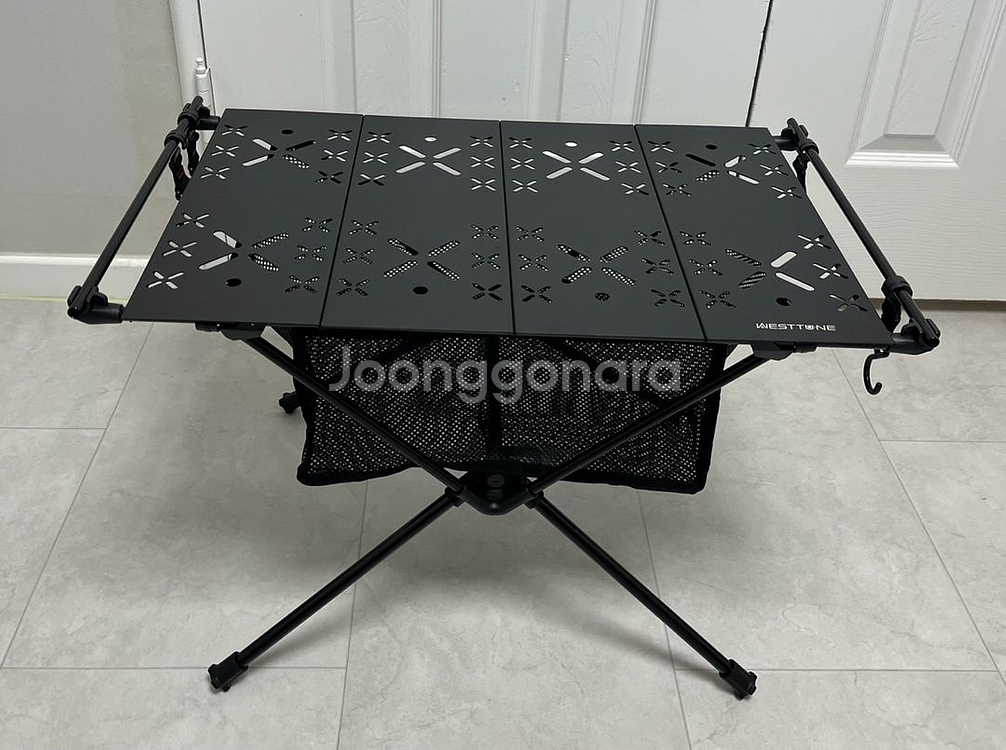WESTTUNE IGT 2 유닛 접이식 경량테이블 새상품 (블랙/매쉬망포함)--6