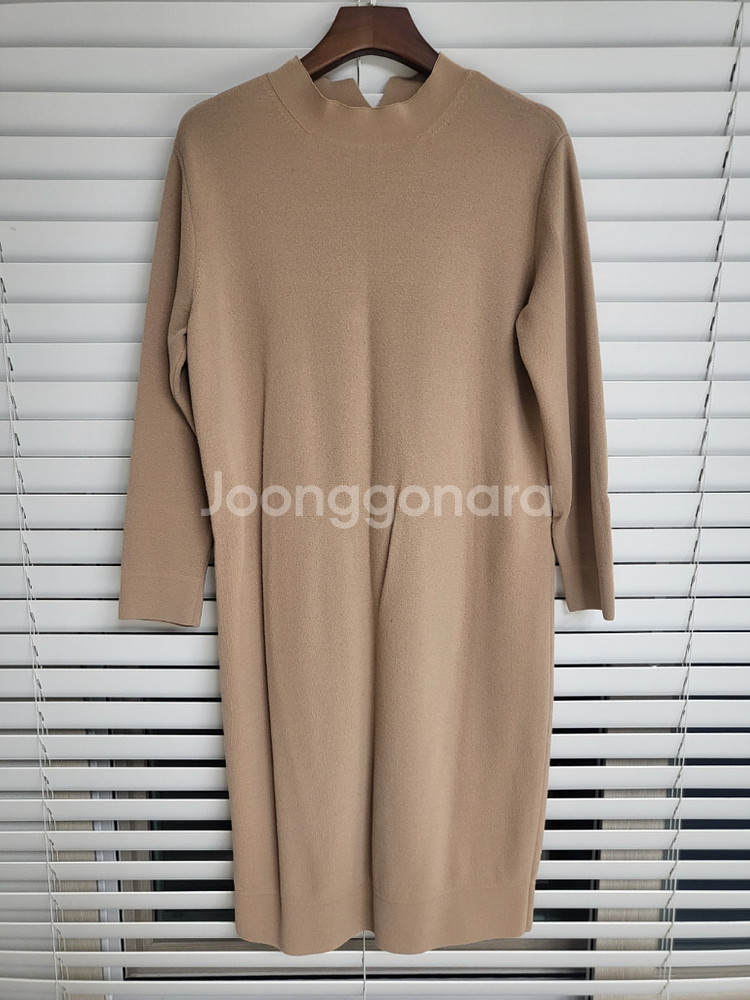 한섬 마인 모100% 니트 원피스--0