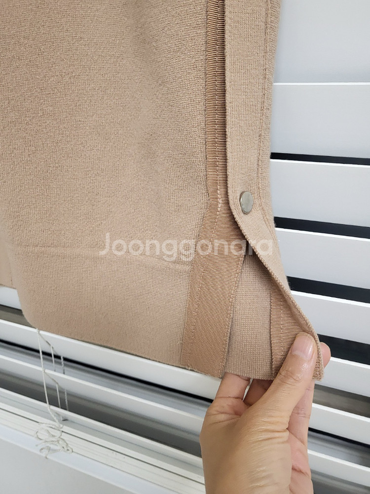 한섬 마인 모100% 니트 원피스--4