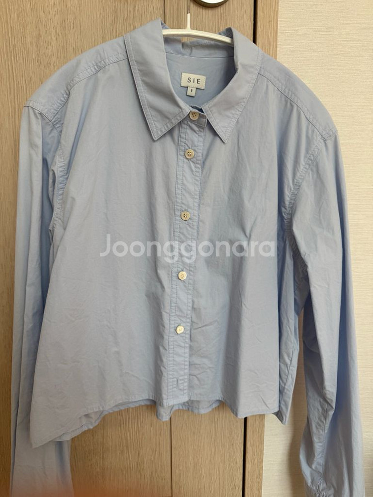 시에 위시 크롭 코튼셔츠--2