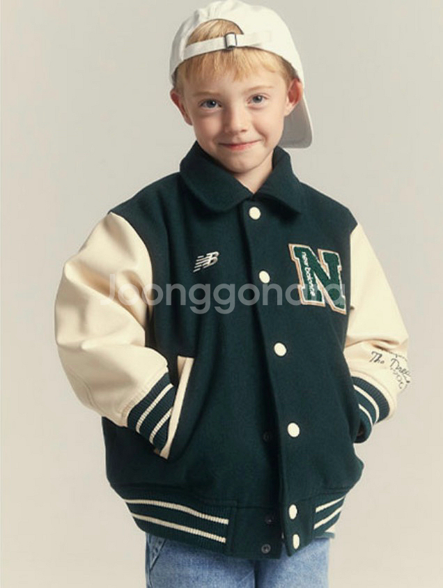 키즈 베이스볼 자켓 140--5