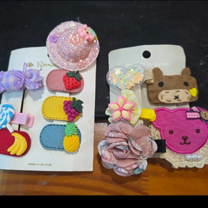 택포)아기헤어핀 머리핀 헤어밴드 일괄