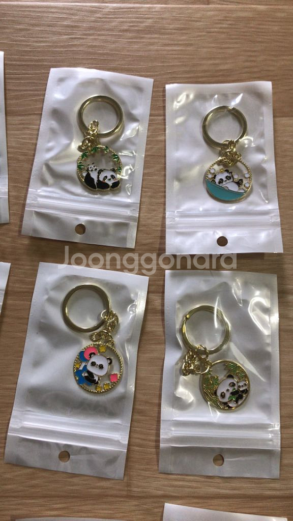 판다곰 열쇠고리 한세트 13매 새상품--2
