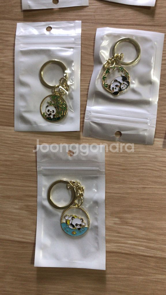 판다곰 열쇠고리 한세트 13매 새상품--3
