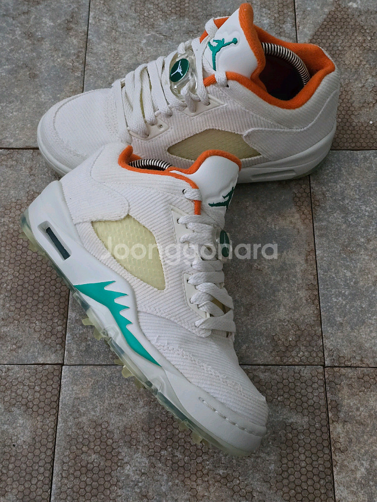 (230)나이키 에어 조던 5 로우 럭키 앤 굿 골프화--5