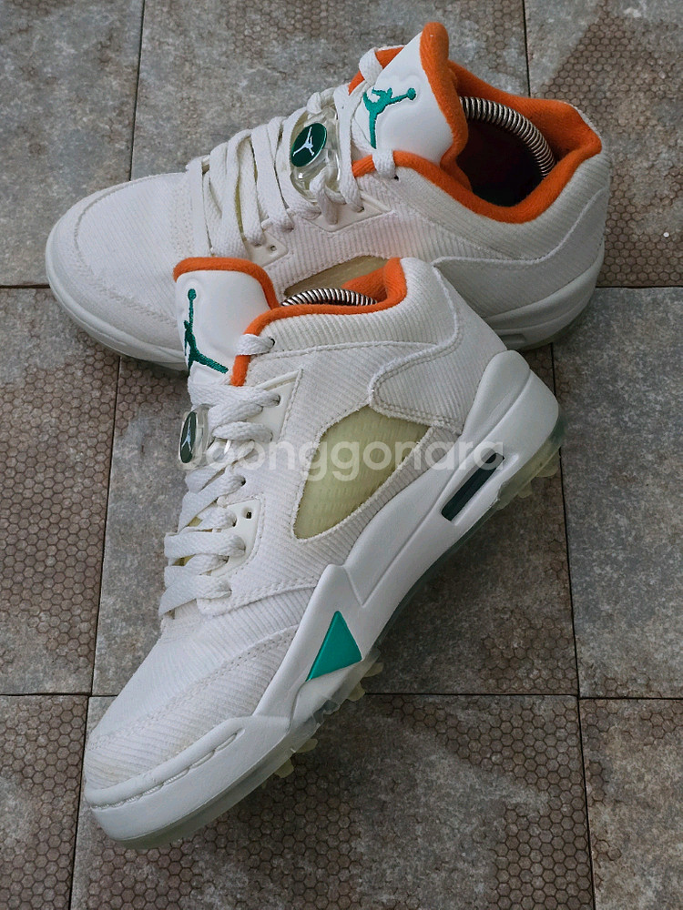 (230)나이키 에어 조던 5 로우 럭키 앤 굿 골프화--4