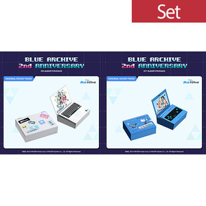 미개봉) 블루아카이브 2주년 CD + KIT 앨범 패키지 초판 포스터포함