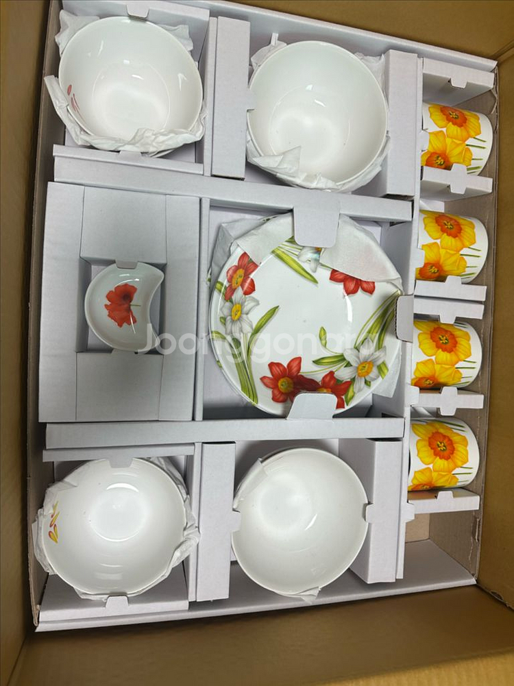플라워 패턴 식기세트--0