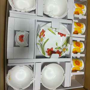 플라워 패턴 식기세트