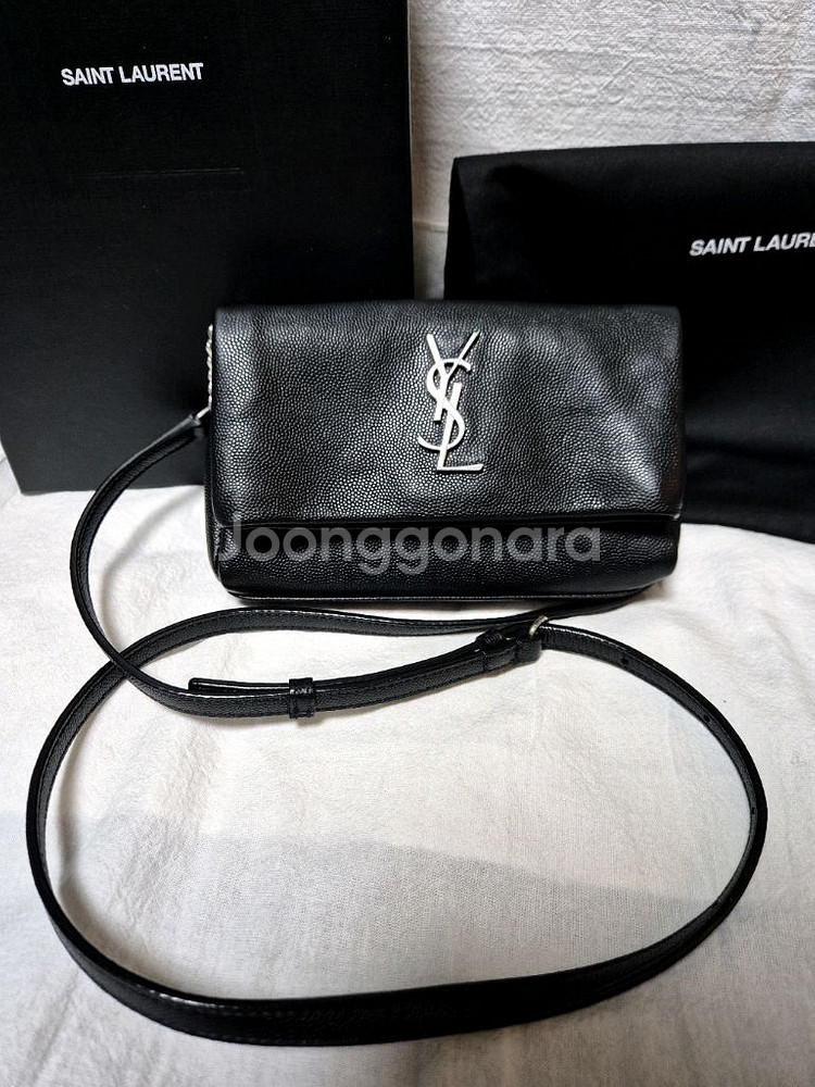 생로랑 모노그램 웨스트 미니 크로스백--1