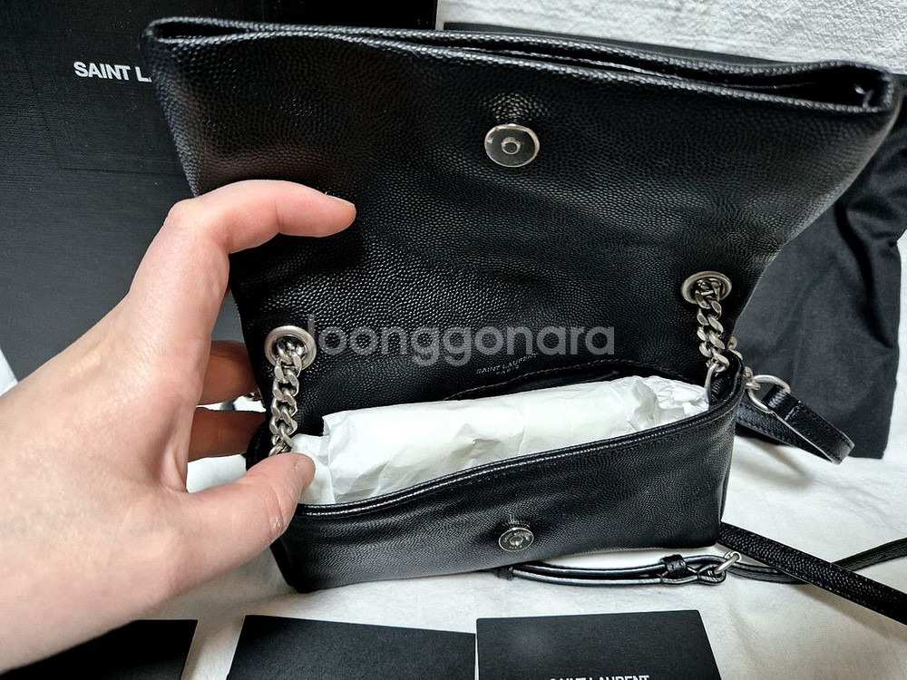 생로랑 모노그램 웨스트 미니 크로스백--5