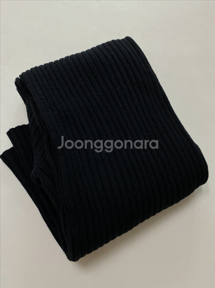 하우스제이 블랙 골지 니트 원피스--5