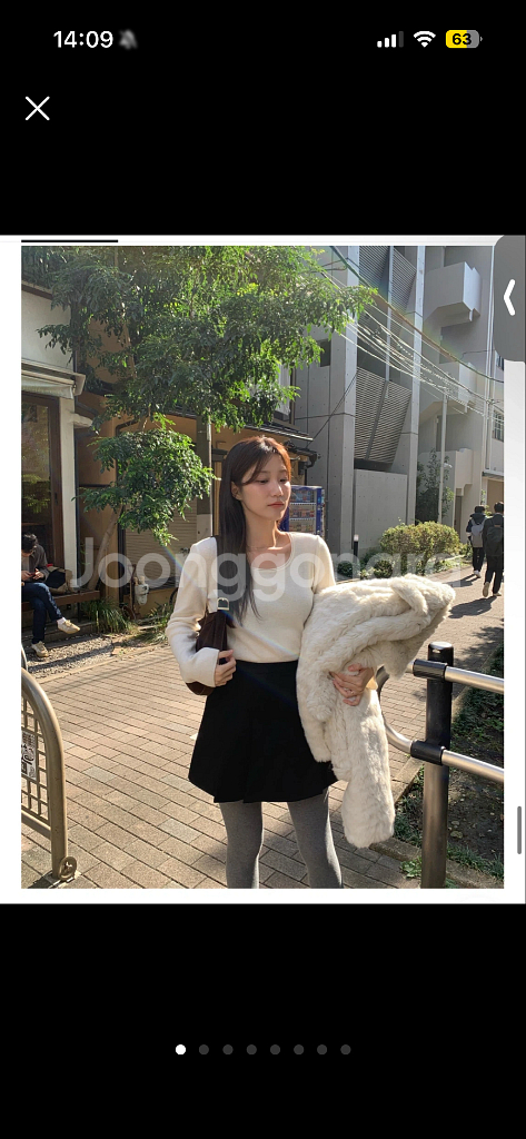 라무어 핀턱 스커트 블랙(s)--0