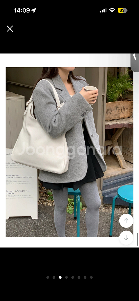 라무어 핀턱 스커트 블랙(s)--2