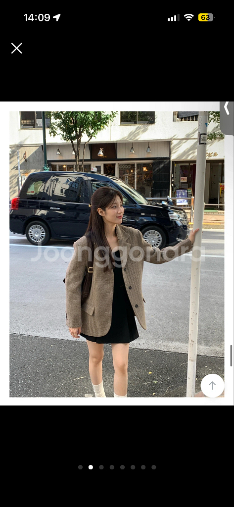 라무어 핀턱 스커트 블랙(s)--1