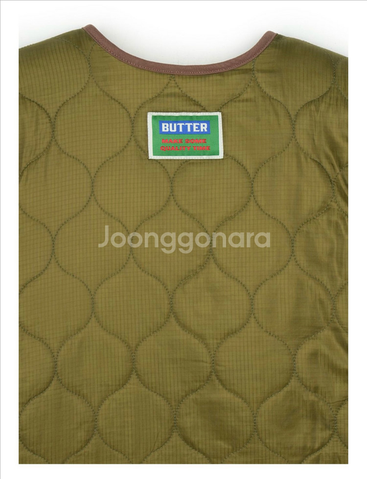 (새상품)그린버터 리버시블 퀼팅 조끼 베스트--6