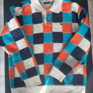 체크 패턴 폴로셔츠