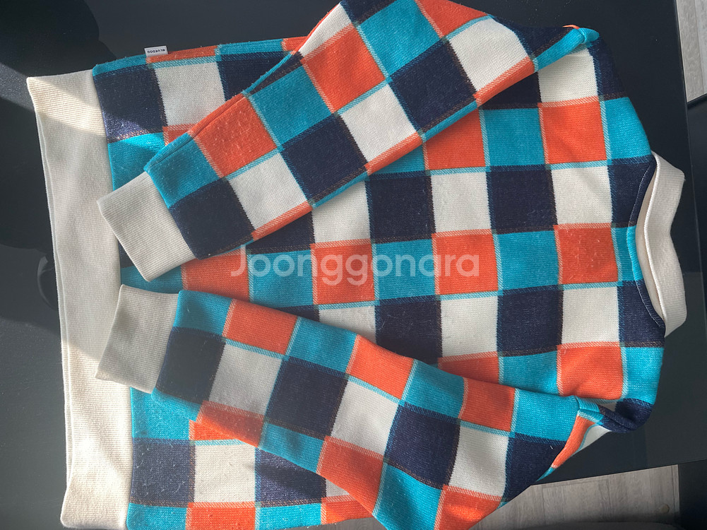 체크 패턴 폴로셔츠--1